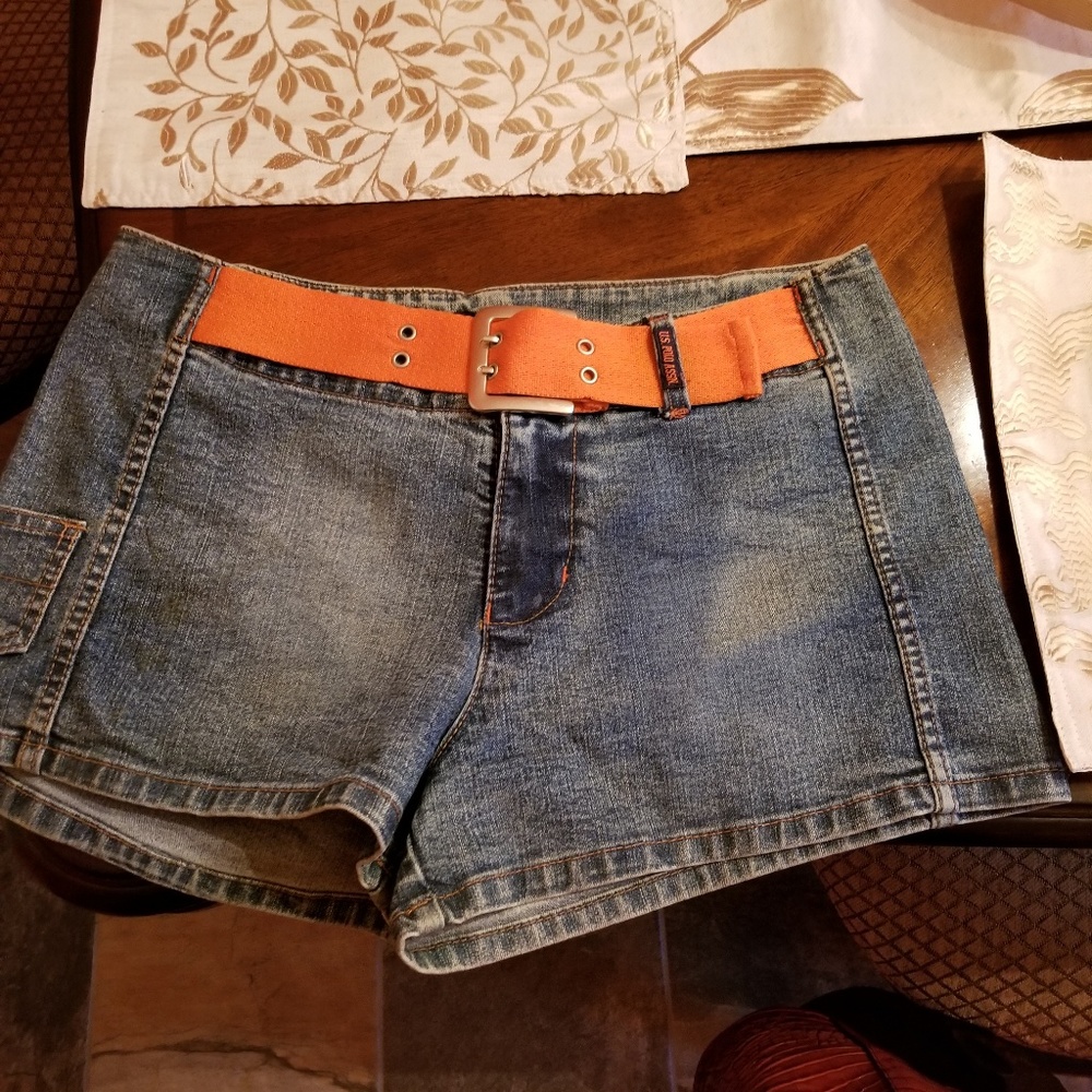 Denim shorts